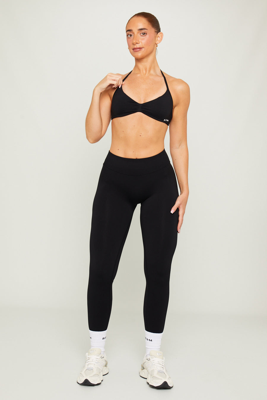 SCLPT™ Seamless Strappy Sports Bra - Onyx Black