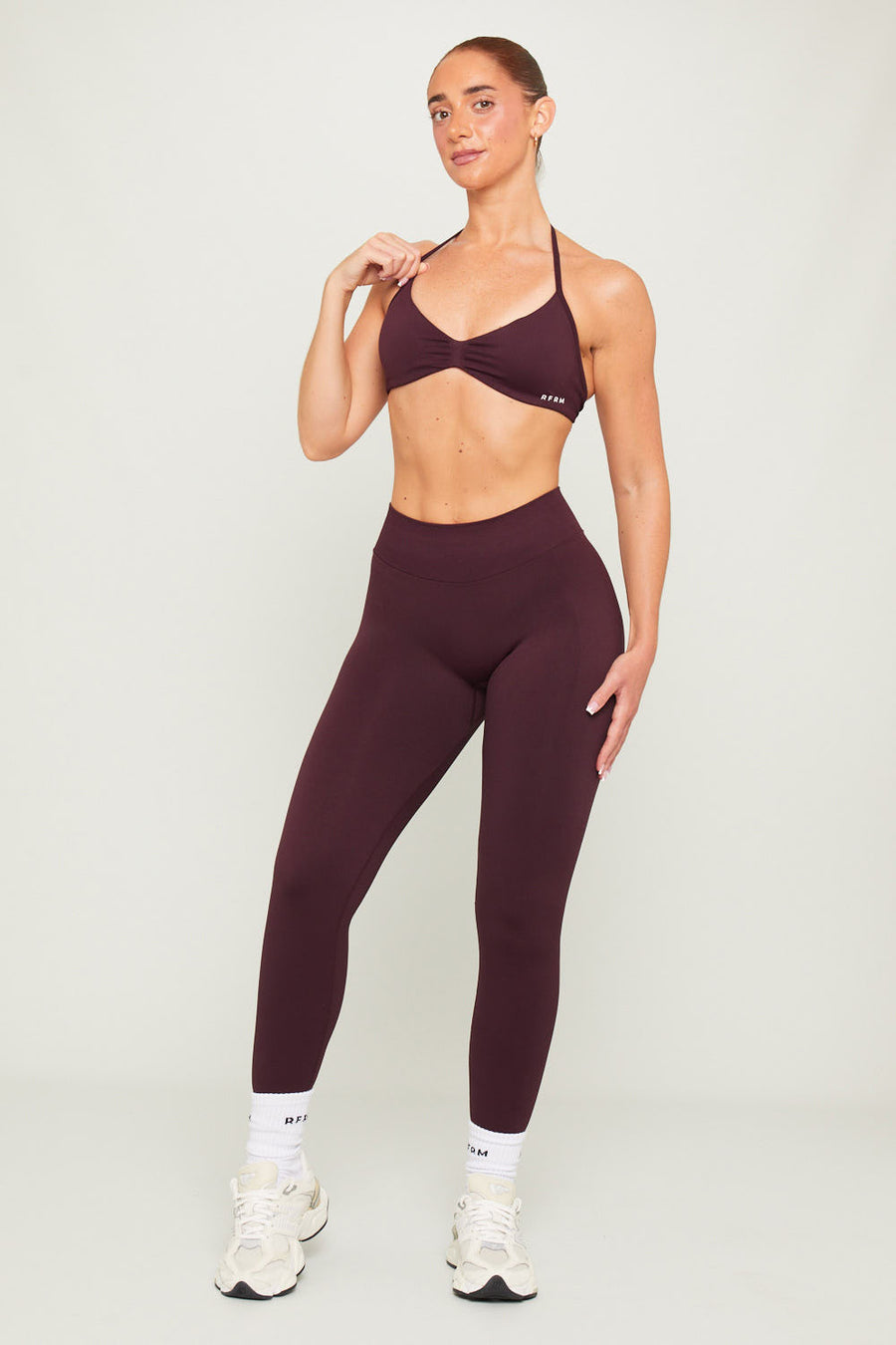 SCLPT™ Seamless Strappy Sports Bra - Espresso